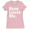 beer loves me Ladies Fitted T-Shirt