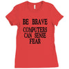 computer fear Ladies Fitted T-Shirt