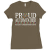 proud autism father Ladies Fitted T-Shirt
