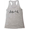 Heart Beats Mountain Racerback Tank