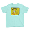 yes our no Youth Tee