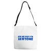 ask me why i'm jawsome Adjustable Strap Totes