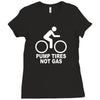 funny eco bicycle (2) Ladies Fitted T-Shirt