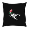 scorpio rose Throw Pillow