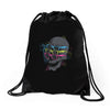 between the eyes Drawstring Bags