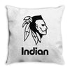 indian warrior fighter Throw Pillow