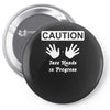 caution! jazz handsfunny jazz dance comic boogie camp trumpet Pin-back button
