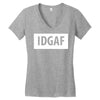 idgaf Dua Lipa Women's V-Neck T-Shirt