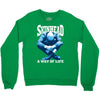 skinhead a way of life blue ideal birthday gift present. Crewneck Sweatshirt