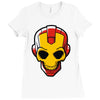 iron skull Ladies Fitted T-Shirt