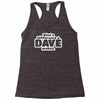 what a difference a dave makes Racerback Tank