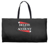 delete your account Weekender Totes