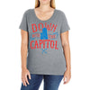 down with the capitol Ladies Curvy T-Shirt