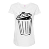 garbage ghost Maternity Scoop Neck T-shirt