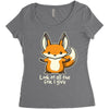 all the fox Women's Triblend Scoop T-shirt
