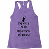 not a nerd (2) Racerback Tank