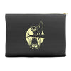 cat and bat halloween Accessory Pouches