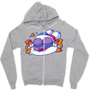 night doodle Zipper Hoodie