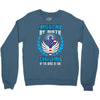 American by Birth Christian By the Grace of God Crewneck Sweatshirt