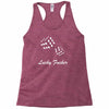 lucky fuers dice Racerback Tank