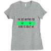 i'm just waiting for aliens to abduct me Ladies Fitted T-Shirt