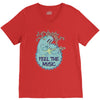 feel the music V-Neck Tee