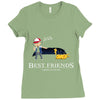 best friends forever Ladies Fitted T-Shirt