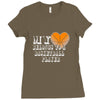 my heart basketball Ladies Fitted T-Shirt
