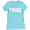 my heart physicist Ladies Fitted T-Shirt