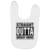 straight outta greasy grove Baby Bibs