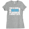this is what an awesome plumber looks like Ladies Fitted T-Shirt