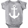 anchor black sailor vintage style navy nautical Baby Onesie