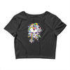 flying rainbow skull island Crop Top