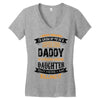 Super Cool Daddy Of A Freaking Awesome Daughter Women's V-Neck T-Shirt