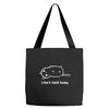 i can't adult today white logo Tote Bags