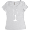 glasses wine Women's Triblend Scoop T-shirt