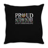 proud autism father Throw Pillow