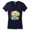papy burger Women's V-Neck T-Shirt