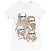 shh, the rat is our patron Ladies Fitted T-Shirt