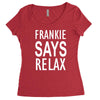 frankie says relax retro vintage Women's Triblend Scoop T-shirt