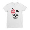 day of dead sugar skull Ladies Fitted T-Shirt