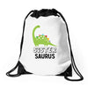 Sister Saurus Drawstring Bags