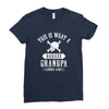 This is What a Badass Grandpa Looks Like Ladies Fitted T-Shirt