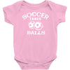 soccer takes balls Baby Onesie