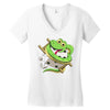 funny snake Women's V-Neck T-Shirt