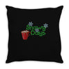 snowy days Throw Pillow