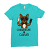champagne and caviar Ladies Fitted T-Shirt