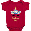 birthday unicorn family series birthday boy Baby Bodysuit