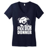 ted fick dich donner Women's V-Neck T-Shirt