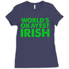 world's okayest irish Ladies Fitted T-Shirt